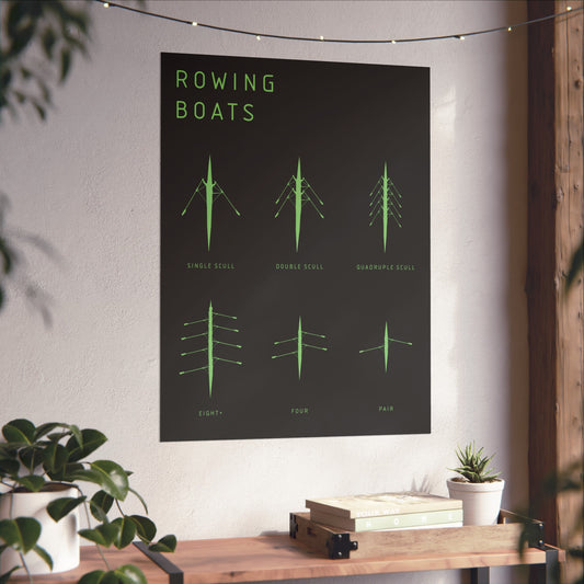Rowing Boats Fine Art Poster
