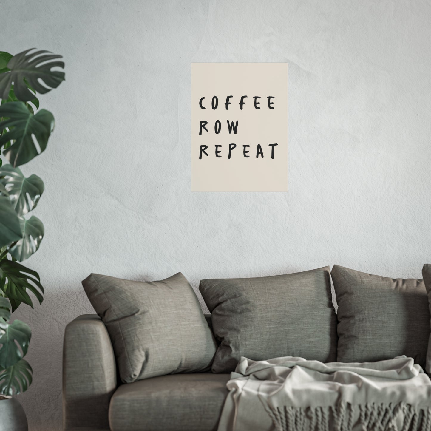 Coffee Row Repeat Fine Art Poster