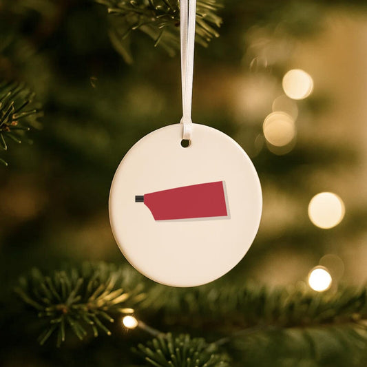 Personalised Rowing Blade Ceramic Hanging Decoration - Add any club blade