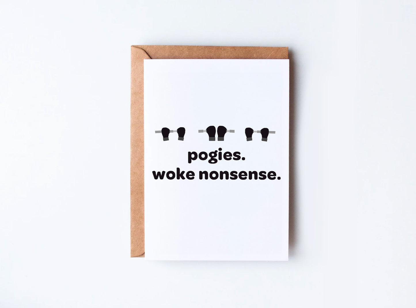 Funny Rowing Card - Pogies Woke Nonsense