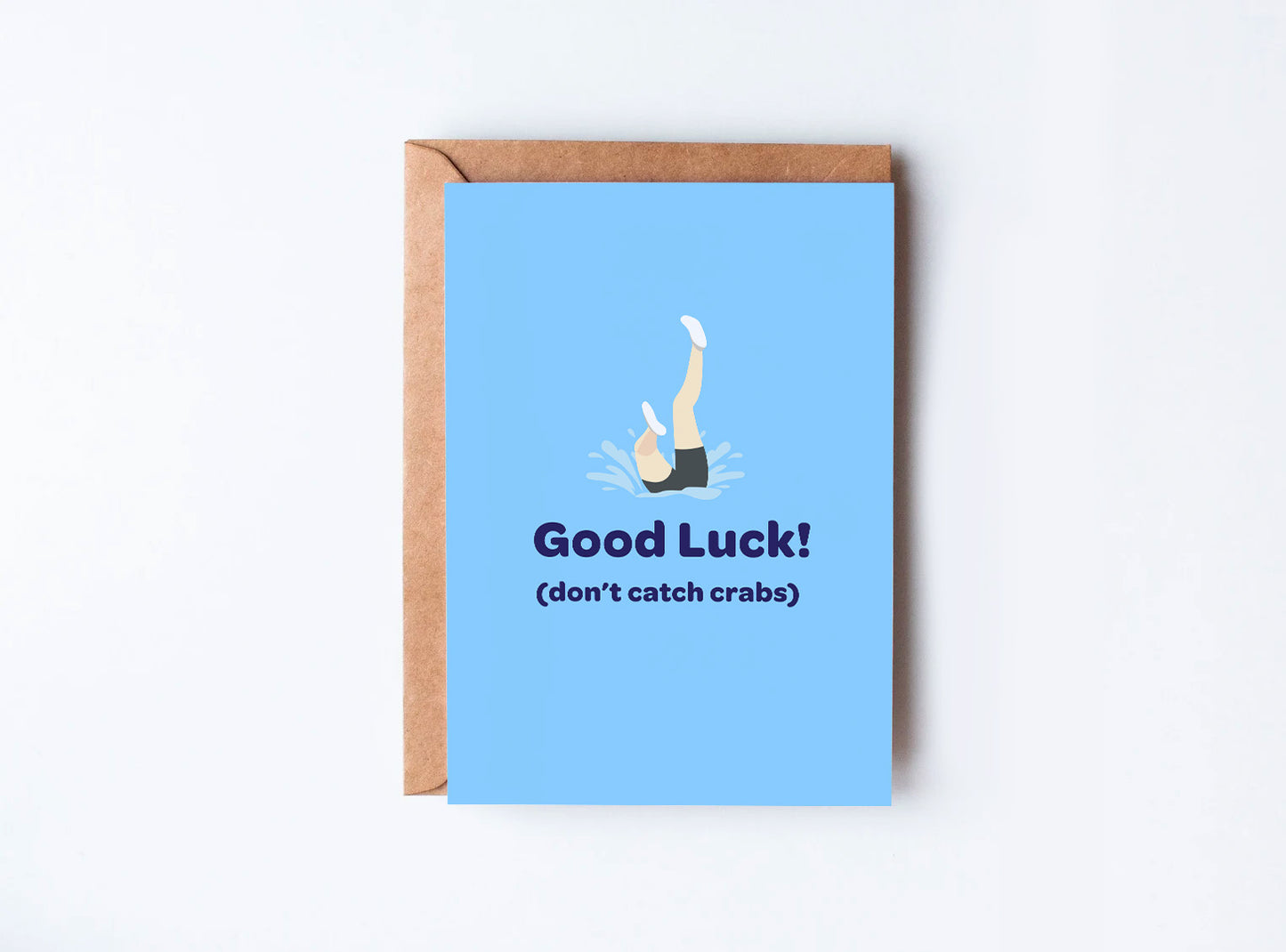 Funny Rowing Card - Good Luck Card - Don't Catch Crabs