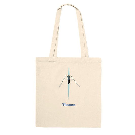 Personalized Single Scull Rower/Crew Tote Bag – Custom Name – Eco-Friendly Premium Cotton Bag