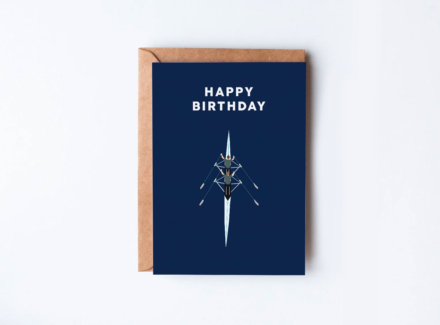 Rowing Birthday Card | Happy Birthday Card for Rower | Rowing Enthusiast Card