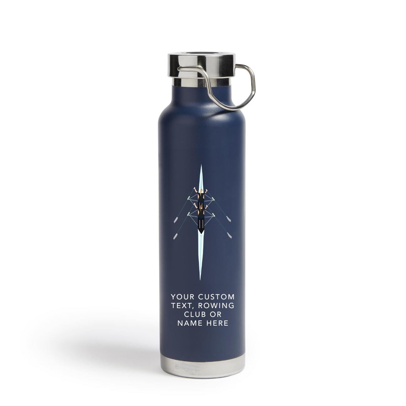 Personalised Rowing 20oz Copper Insulated Water Bottle - Hot for 12 Hours, Cold for 48