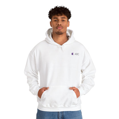 Athlete wearing personalised rowing club hoodie with initials and club colours